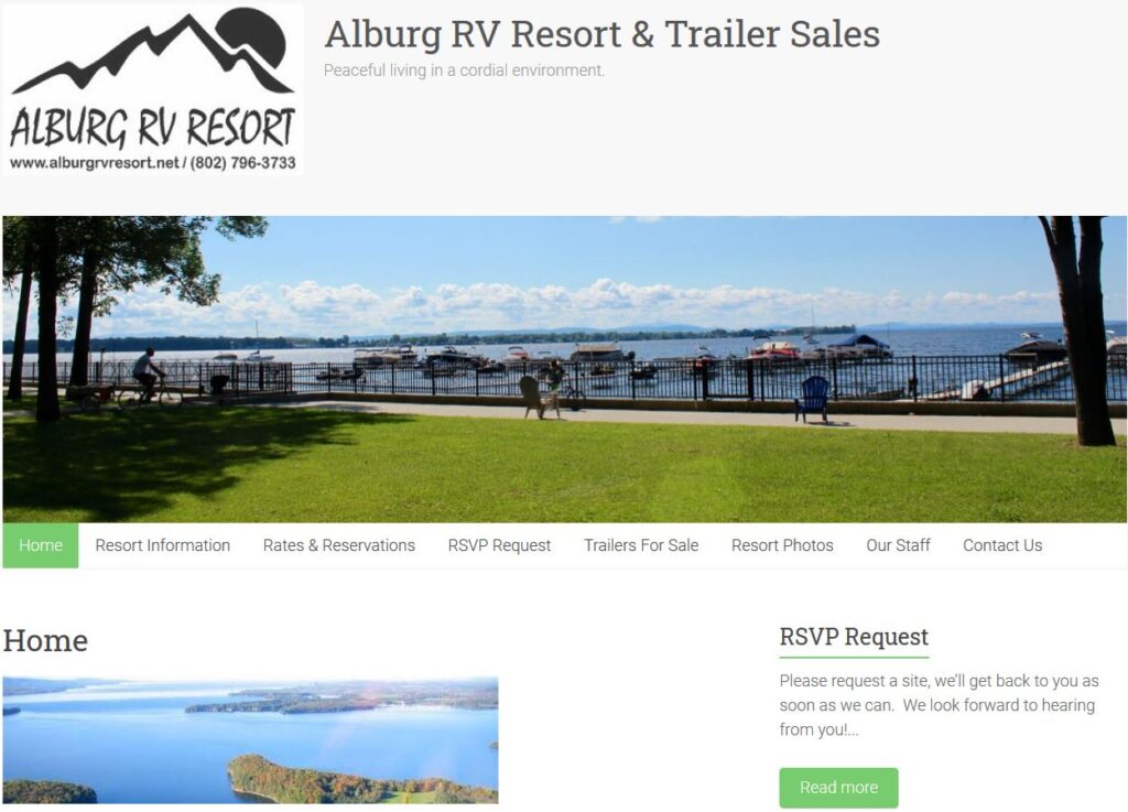 Alburg RV Resort & Trailer Sales